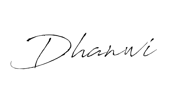 Also we have Dhanwi name is the best signature style. Create professional handwritten signature collection using Antro_Vectra autograph style. Dhanwi signature style 6 images and pictures png