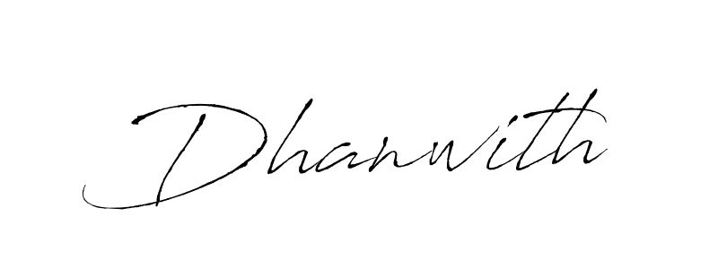 Dhanwith stylish signature style. Best Handwritten Sign (Antro_Vectra) for my name. Handwritten Signature Collection Ideas for my name Dhanwith. Dhanwith signature style 6 images and pictures png