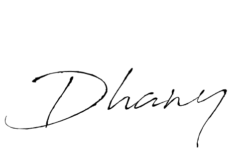 Antro_Vectra is a professional signature style that is perfect for those who want to add a touch of class to their signature. It is also a great choice for those who want to make their signature more unique. Get Dhany name to fancy signature for free. Dhany signature style 6 images and pictures png