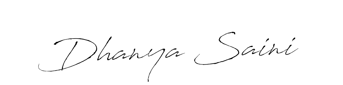 You should practise on your own different ways (Antro_Vectra) to write your name (Dhanya Saini) in signature. don't let someone else do it for you. Dhanya Saini signature style 6 images and pictures png