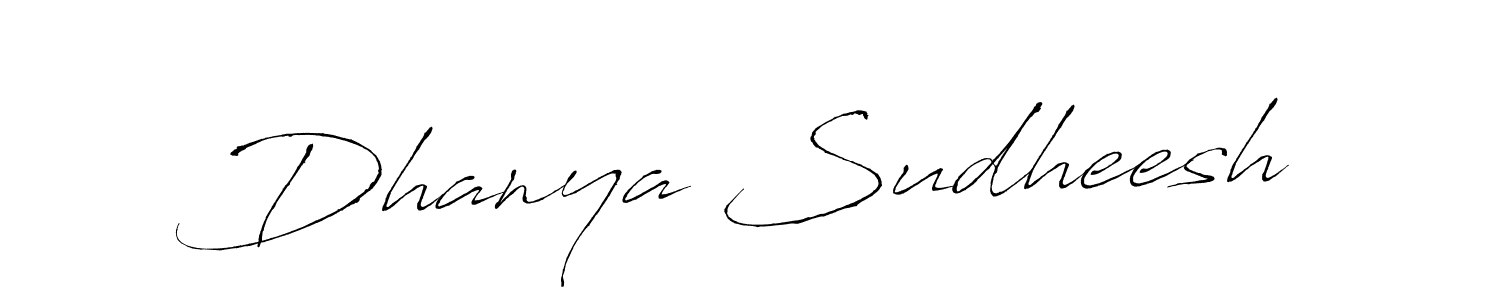 Design your own signature with our free online signature maker. With this signature software, you can create a handwritten (Antro_Vectra) signature for name Dhanya Sudheesh. Dhanya Sudheesh signature style 6 images and pictures png