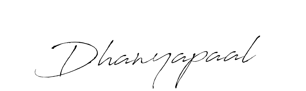 Make a beautiful signature design for name Dhanyapaal. With this signature (Antro_Vectra) style, you can create a handwritten signature for free. Dhanyapaal signature style 6 images and pictures png