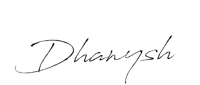 How to make Dhanysh name signature. Use Antro_Vectra style for creating short signs online. This is the latest handwritten sign. Dhanysh signature style 6 images and pictures png