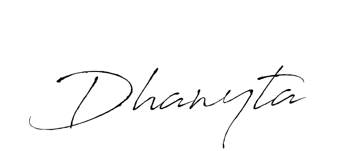 Dhanyta stylish signature style. Best Handwritten Sign (Antro_Vectra) for my name. Handwritten Signature Collection Ideas for my name Dhanyta. Dhanyta signature style 6 images and pictures png