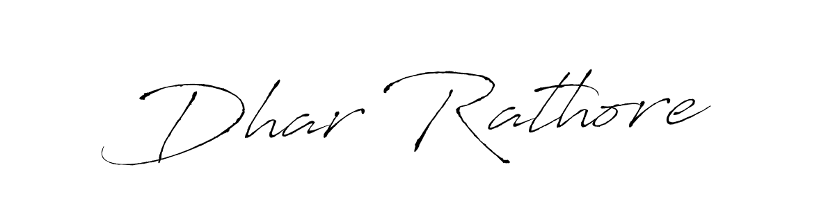 How to make Dhar Rathore name signature. Use Antro_Vectra style for creating short signs online. This is the latest handwritten sign. Dhar Rathore signature style 6 images and pictures png