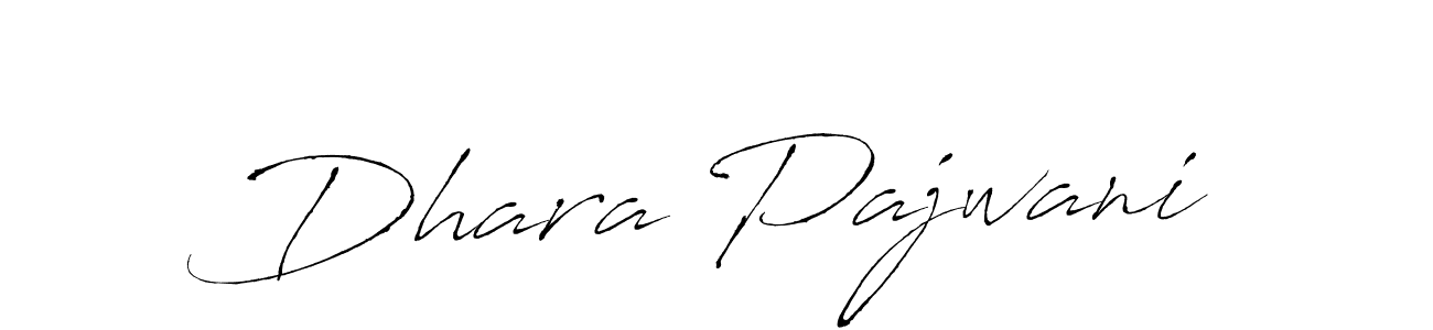 You should practise on your own different ways (Antro_Vectra) to write your name (Dhara Pajwani) in signature. don't let someone else do it for you. Dhara Pajwani signature style 6 images and pictures png