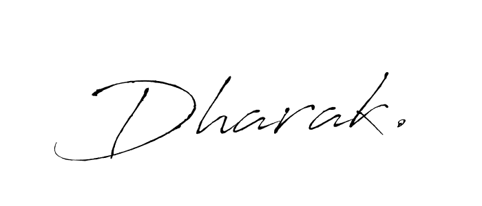 Antro_Vectra is a professional signature style that is perfect for those who want to add a touch of class to their signature. It is also a great choice for those who want to make their signature more unique. Get Dharak. name to fancy signature for free. Dharak. signature style 6 images and pictures png