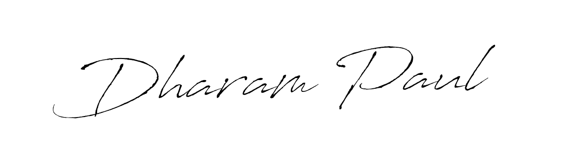 Dharam Paul stylish signature style. Best Handwritten Sign (Antro_Vectra) for my name. Handwritten Signature Collection Ideas for my name Dharam Paul. Dharam Paul signature style 6 images and pictures png