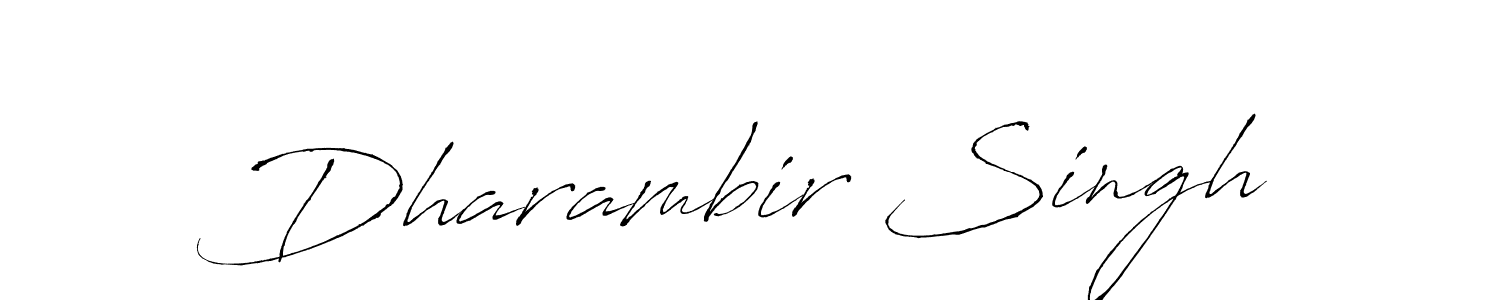 How to make Dharambir Singh name signature. Use Antro_Vectra style for creating short signs online. This is the latest handwritten sign. Dharambir Singh signature style 6 images and pictures png