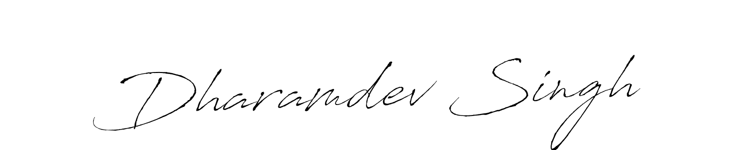 Design your own signature with our free online signature maker. With this signature software, you can create a handwritten (Antro_Vectra) signature for name Dharamdev Singh. Dharamdev Singh signature style 6 images and pictures png