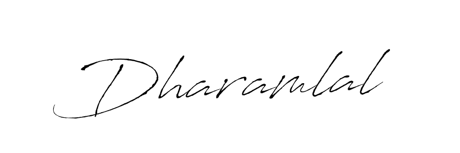 Design your own signature with our free online signature maker. With this signature software, you can create a handwritten (Antro_Vectra) signature for name Dharamlal. Dharamlal signature style 6 images and pictures png