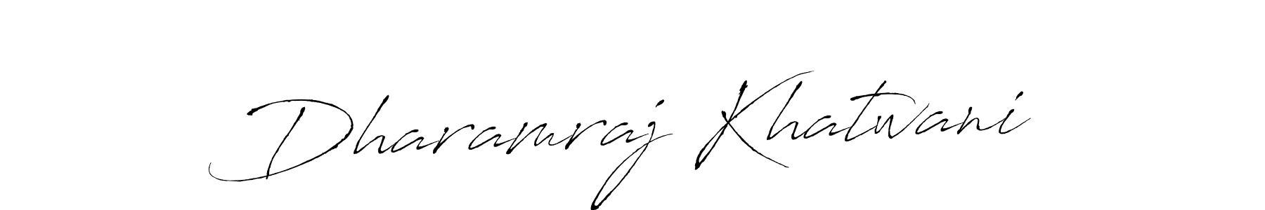 Make a beautiful signature design for name Dharamraj Khatwani. With this signature (Antro_Vectra) style, you can create a handwritten signature for free. Dharamraj Khatwani signature style 6 images and pictures png