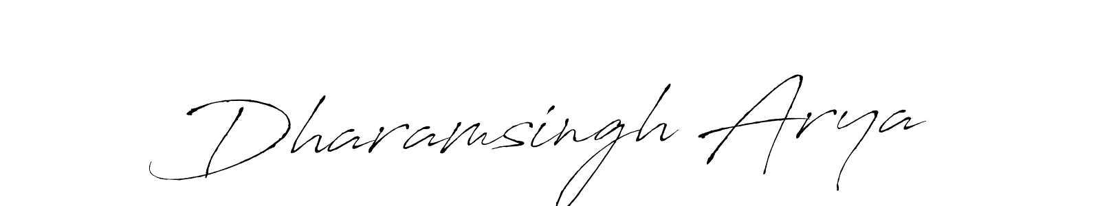 Create a beautiful signature design for name Dharamsingh Arya. With this signature (Antro_Vectra) fonts, you can make a handwritten signature for free. Dharamsingh Arya signature style 6 images and pictures png