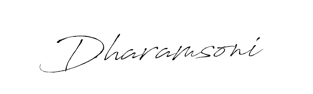 Create a beautiful signature design for name Dharamsoni. With this signature (Antro_Vectra) fonts, you can make a handwritten signature for free. Dharamsoni signature style 6 images and pictures png