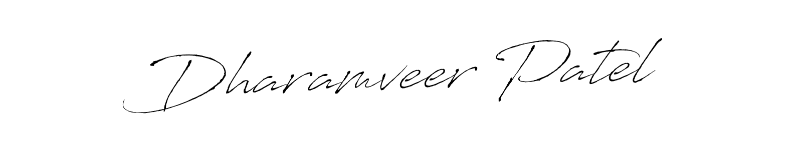 How to make Dharamveer Patel signature? Antro_Vectra is a professional autograph style. Create handwritten signature for Dharamveer Patel name. Dharamveer Patel signature style 6 images and pictures png