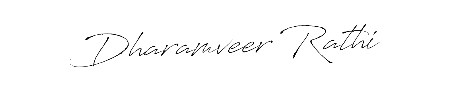 Make a beautiful signature design for name Dharamveer Rathi. With this signature (Antro_Vectra) style, you can create a handwritten signature for free. Dharamveer Rathi signature style 6 images and pictures png