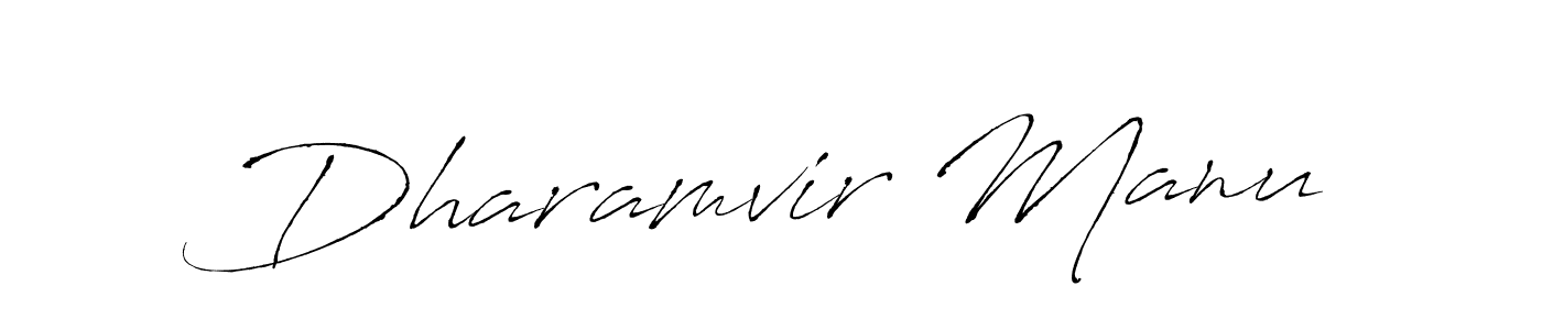 Design your own signature with our free online signature maker. With this signature software, you can create a handwritten (Antro_Vectra) signature for name Dharamvir Manu. Dharamvir Manu signature style 6 images and pictures png
