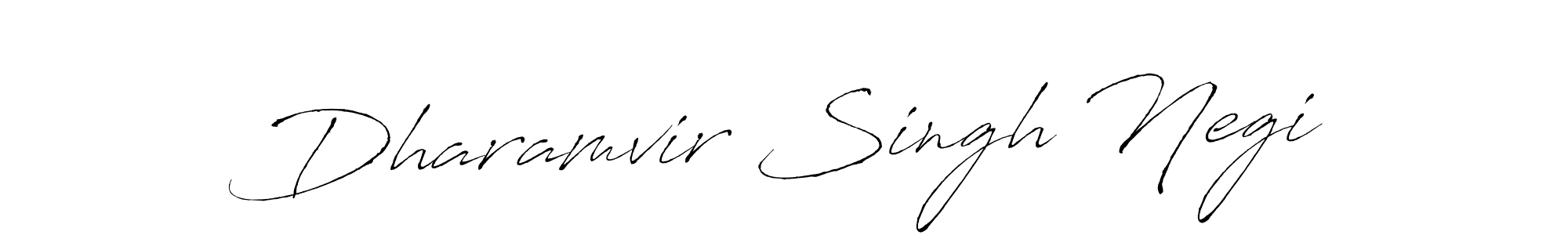 Design your own signature with our free online signature maker. With this signature software, you can create a handwritten (Antro_Vectra) signature for name Dharamvir Singh Negi. Dharamvir Singh Negi signature style 6 images and pictures png