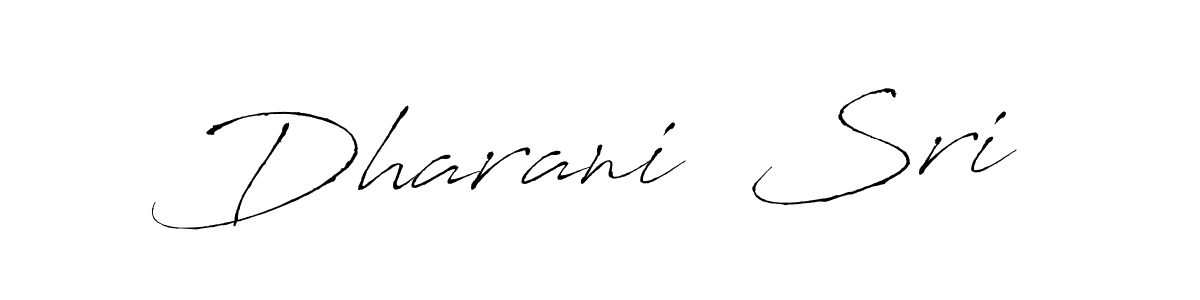 The best way (Antro_Vectra) to make a short signature is to pick only two or three words in your name. The name Dharani  Sri include a total of six letters. For converting this name. Dharani  Sri signature style 6 images and pictures png