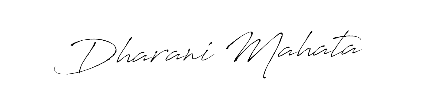 Make a beautiful signature design for name Dharani Mahata. With this signature (Antro_Vectra) style, you can create a handwritten signature for free. Dharani Mahata signature style 6 images and pictures png