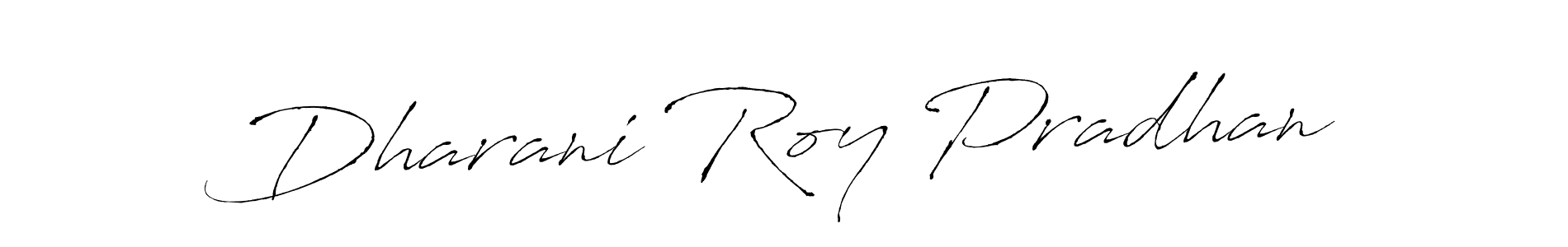 Create a beautiful signature design for name Dharani Roy Pradhan. With this signature (Antro_Vectra) fonts, you can make a handwritten signature for free. Dharani Roy Pradhan signature style 6 images and pictures png