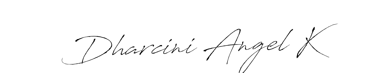 You should practise on your own different ways (Antro_Vectra) to write your name (Dharcini Angel K) in signature. don't let someone else do it for you. Dharcini Angel K signature style 6 images and pictures png