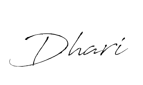 Create a beautiful signature design for name Dhari. With this signature (Antro_Vectra) fonts, you can make a handwritten signature for free. Dhari signature style 6 images and pictures png