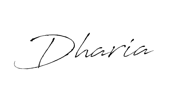 Make a beautiful signature design for name Dharia. With this signature (Antro_Vectra) style, you can create a handwritten signature for free. Dharia signature style 6 images and pictures png