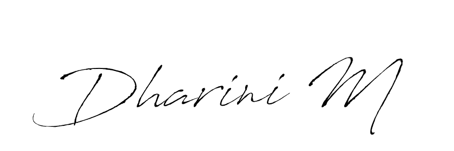 Antro_Vectra is a professional signature style that is perfect for those who want to add a touch of class to their signature. It is also a great choice for those who want to make their signature more unique. Get Dharini M name to fancy signature for free. Dharini M signature style 6 images and pictures png