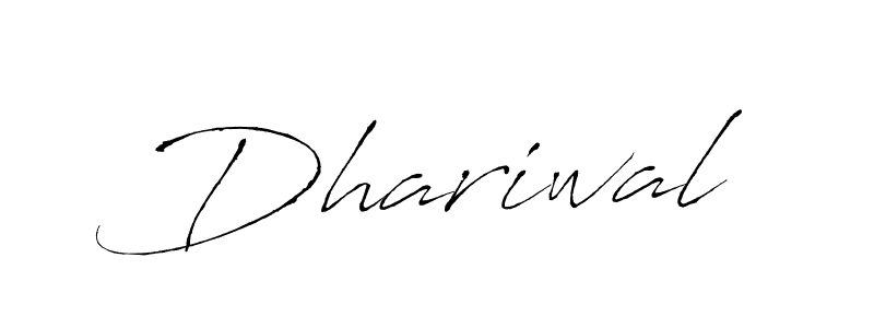 Dhariwal stylish signature style. Best Handwritten Sign (Antro_Vectra) for my name. Handwritten Signature Collection Ideas for my name Dhariwal. Dhariwal signature style 6 images and pictures png