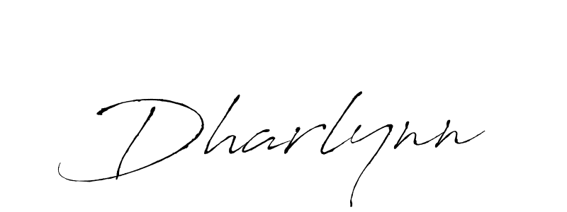 Use a signature maker to create a handwritten signature online. With this signature software, you can design (Antro_Vectra) your own signature for name Dharlynn. Dharlynn signature style 6 images and pictures png