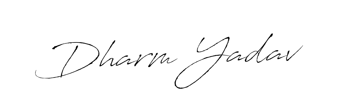 Use a signature maker to create a handwritten signature online. With this signature software, you can design (Antro_Vectra) your own signature for name Dharm Yadav. Dharm Yadav signature style 6 images and pictures png