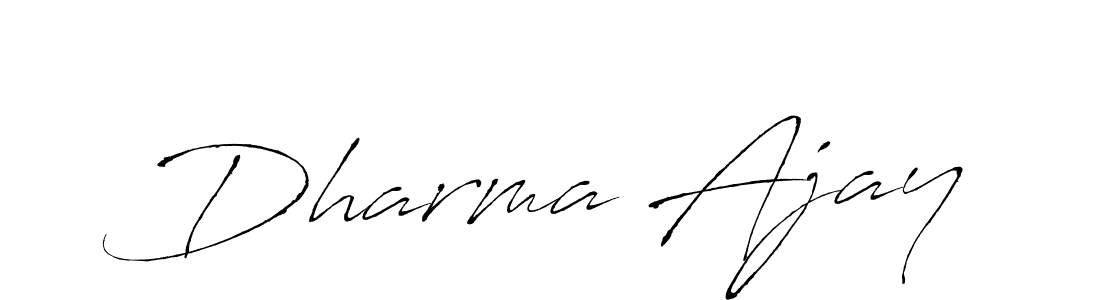 Also we have Dharma Ajay name is the best signature style. Create professional handwritten signature collection using Antro_Vectra autograph style. Dharma Ajay signature style 6 images and pictures png