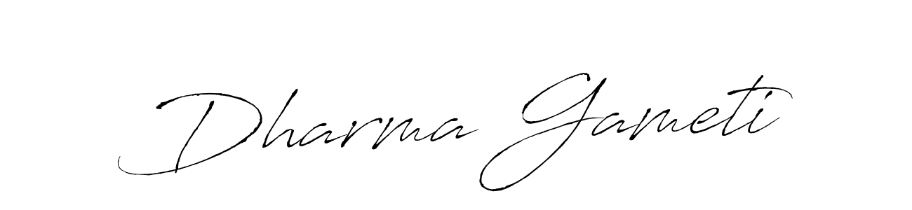 How to make Dharma Gameti name signature. Use Antro_Vectra style for creating short signs online. This is the latest handwritten sign. Dharma Gameti signature style 6 images and pictures png
