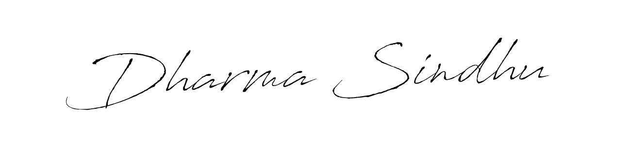 Make a beautiful signature design for name Dharma Sindhu. With this signature (Antro_Vectra) style, you can create a handwritten signature for free. Dharma Sindhu signature style 6 images and pictures png