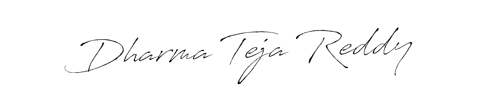 Make a beautiful signature design for name Dharma Teja Reddy. With this signature (Antro_Vectra) style, you can create a handwritten signature for free. Dharma Teja Reddy signature style 6 images and pictures png