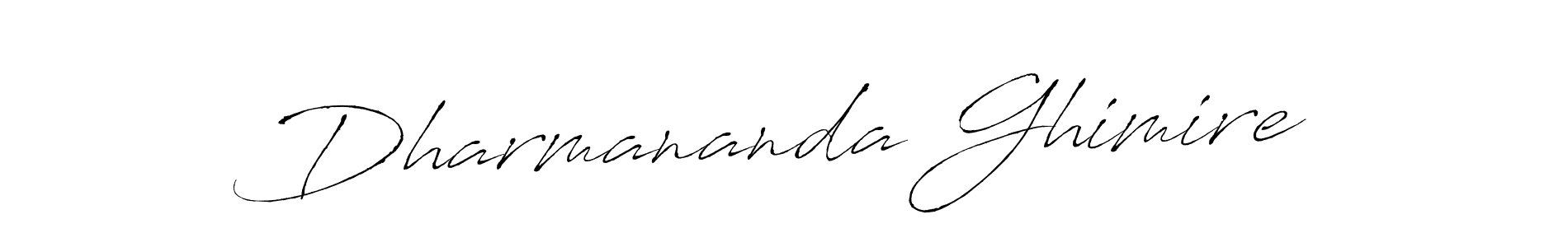 Dharmananda Ghimire stylish signature style. Best Handwritten Sign (Antro_Vectra) for my name. Handwritten Signature Collection Ideas for my name Dharmananda Ghimire. Dharmananda Ghimire signature style 6 images and pictures png