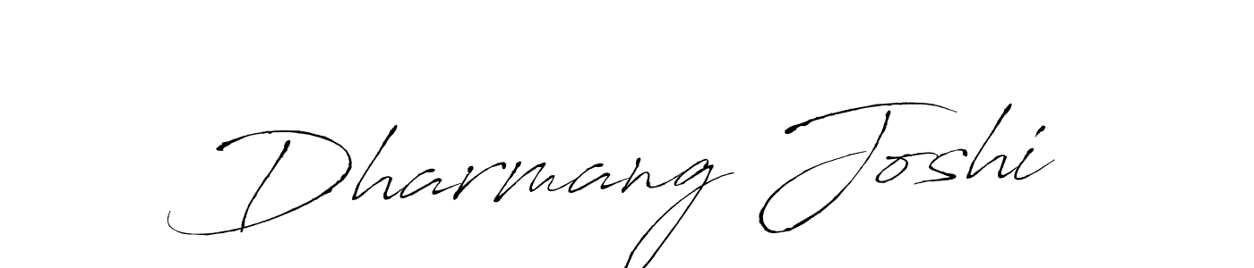 How to make Dharmang Joshi name signature. Use Antro_Vectra style for creating short signs online. This is the latest handwritten sign. Dharmang Joshi signature style 6 images and pictures png