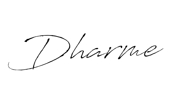 The best way (Antro_Vectra) to make a short signature is to pick only two or three words in your name. The name Dharme include a total of six letters. For converting this name. Dharme signature style 6 images and pictures png