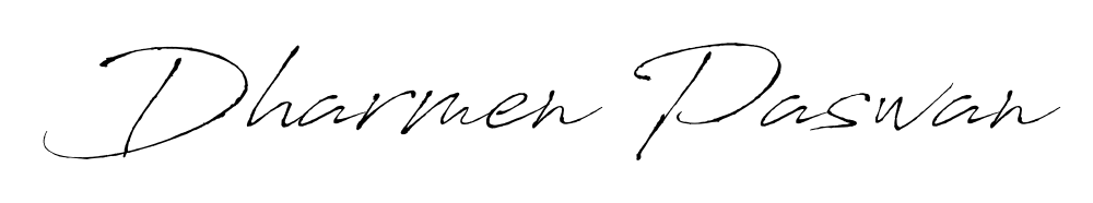 Style your name Dharmen Paswan with confidence using Antro_Vectra signature design. Simple, elegant, and ready for immediate document use. Dharmen Paswan signature style 6 images and pictures png
