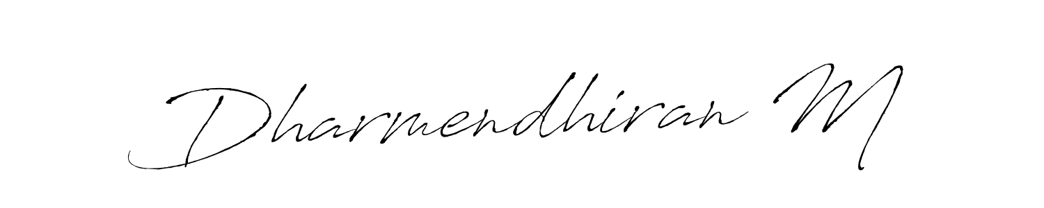 Use a signature maker to create a handwritten signature online. With this signature software, you can design (Antro_Vectra) your own signature for name Dharmendhiran M. Dharmendhiran M signature style 6 images and pictures png