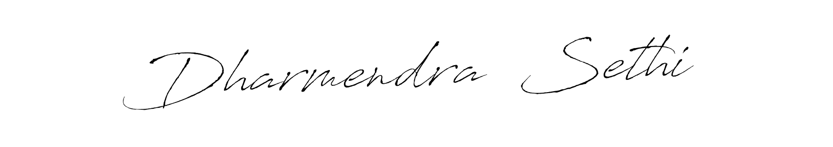 Design your own signature with our free online signature maker. With this signature software, you can create a handwritten (Antro_Vectra) signature for name Dharmendra  Sethi. Dharmendra  Sethi signature style 6 images and pictures png