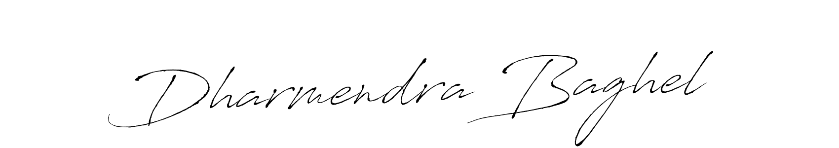 How to make Dharmendra Baghel name signature. Use Antro_Vectra style for creating short signs online. This is the latest handwritten sign. Dharmendra Baghel signature style 6 images and pictures png