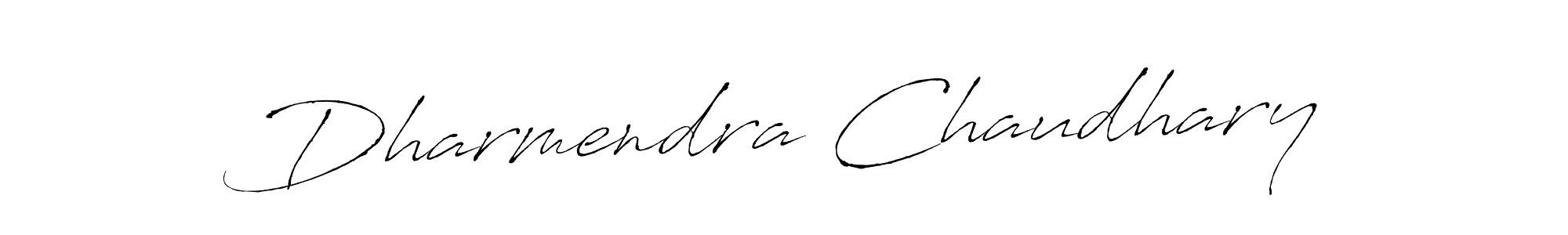 How to make Dharmendra Chaudhary signature? Antro_Vectra is a professional autograph style. Create handwritten signature for Dharmendra Chaudhary name. Dharmendra Chaudhary signature style 6 images and pictures png