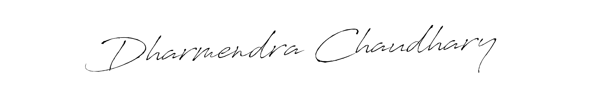 How to make Dharmendra Chaudhary signature? Antro_Vectra is a professional autograph style. Create handwritten signature for Dharmendra Chaudhary name. Dharmendra Chaudhary signature style 6 images and pictures png