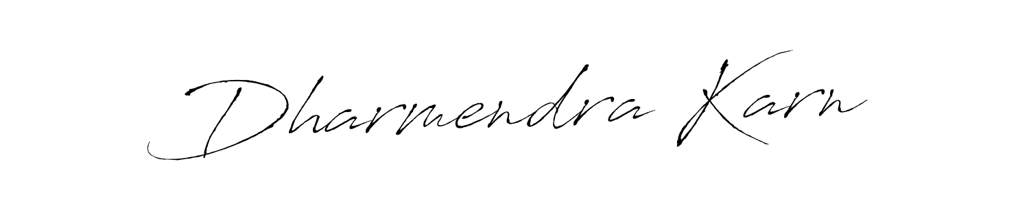 Antro_Vectra is a professional signature style that is perfect for those who want to add a touch of class to their signature. It is also a great choice for those who want to make their signature more unique. Get Dharmendra Karn name to fancy signature for free. Dharmendra Karn signature style 6 images and pictures png