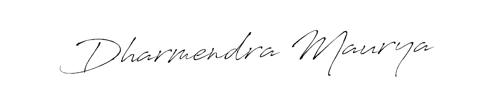 How to make Dharmendra Maurya name signature. Use Antro_Vectra style for creating short signs online. This is the latest handwritten sign. Dharmendra Maurya signature style 6 images and pictures png