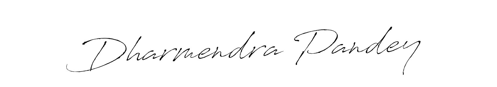 How to make Dharmendra Pandey signature? Antro_Vectra is a professional autograph style. Create handwritten signature for Dharmendra Pandey name. Dharmendra Pandey signature style 6 images and pictures png