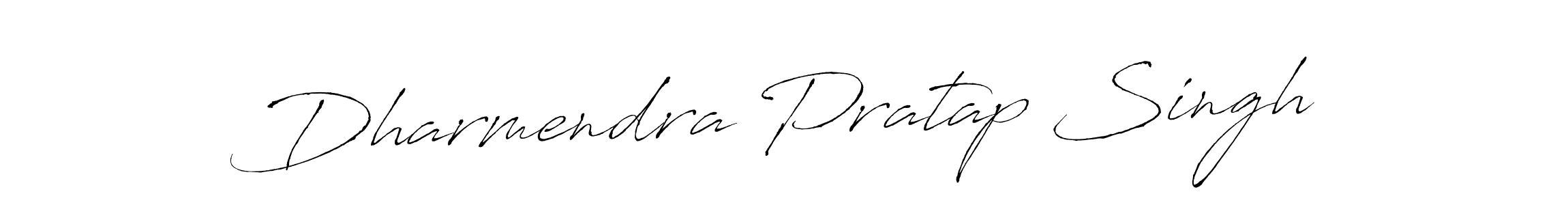 How to make Dharmendra Pratap Singh name signature. Use Antro_Vectra style for creating short signs online. This is the latest handwritten sign. Dharmendra Pratap Singh signature style 6 images and pictures png