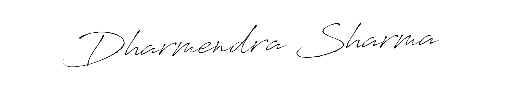 Make a beautiful signature design for name Dharmendra Sharma. With this signature (Antro_Vectra) style, you can create a handwritten signature for free. Dharmendra Sharma signature style 6 images and pictures png